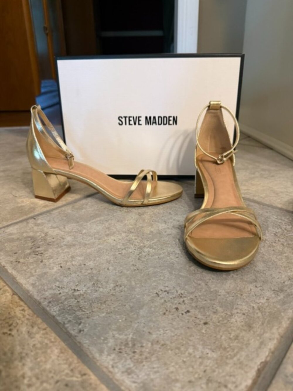 Steve Madden Gold Sandals